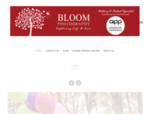 Tablet Screenshot of bloomphotography.com.au